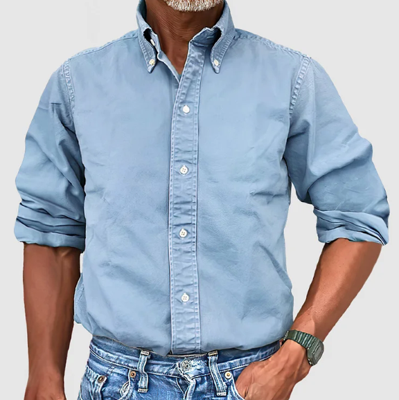 Men's Button-Down Dress Shirt with Comfortable Fit – Classic Style for Office and Casual Wear 5