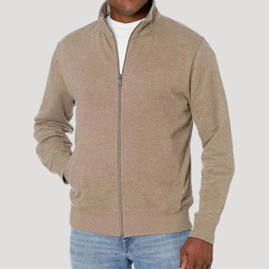 Men's Jacket with Zipper - Lightweight Casual Design for Spring - Versatile Comfort Fit 3