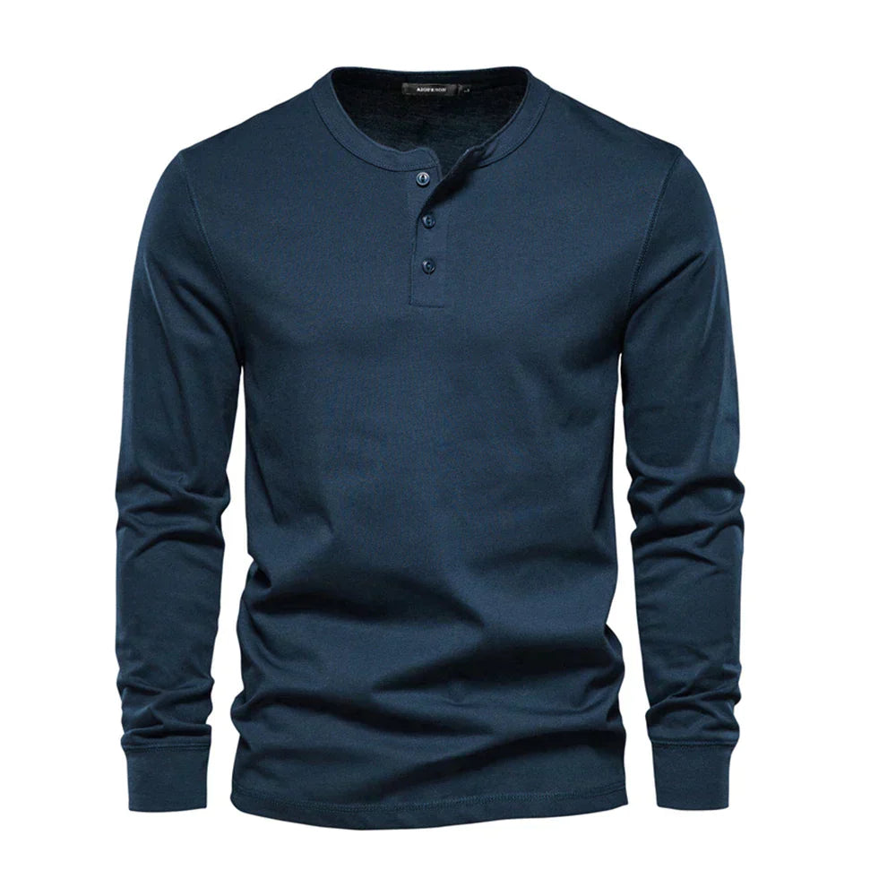 Men's Long Sleeve Button-Up Shirt with Comfortable Fit – Casual Style for Everyday Wear 0