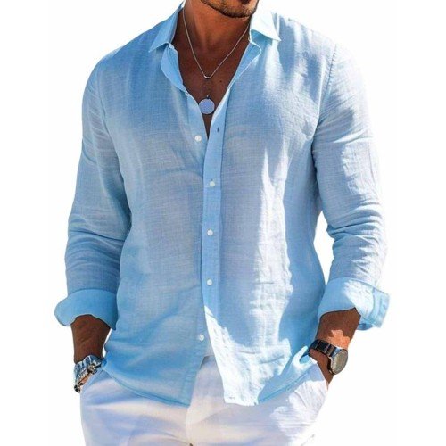 Men's Shirt with Relaxed Fit and Comfortable Material – Casual Button-Up Style 2