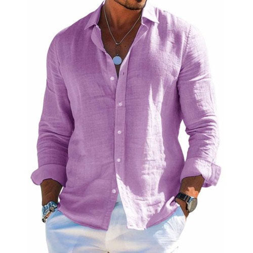 Men's Shirt with Relaxed Fit and Comfortable Material – Casual Button-Up Style 5