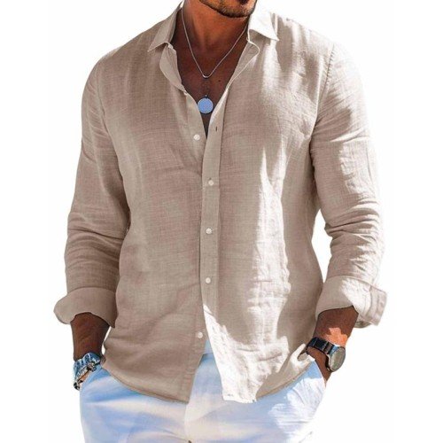 Men's Shirt with Relaxed Fit and Comfortable Material – Casual Button-Up Style 6