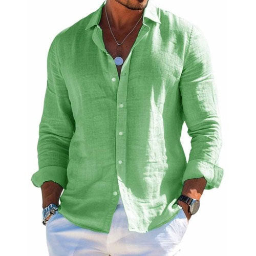 Men's Shirt with Relaxed Fit and Comfortable Material – Casual Button-Up Style 7
