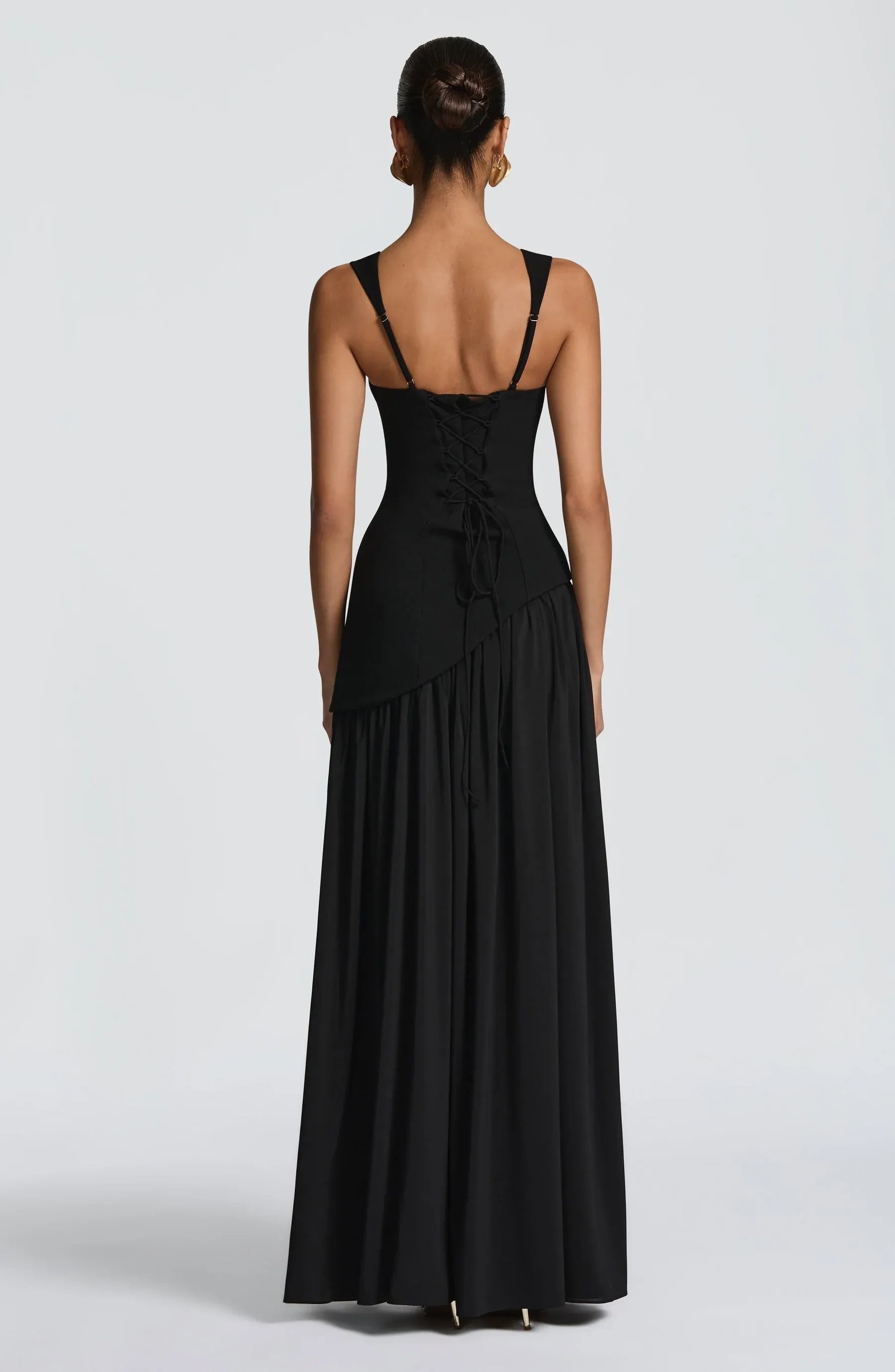 Women's A-Line Maxi Dress with Fitted Waist and Sleeveless Design – Elegant Summer Formal Dress 4