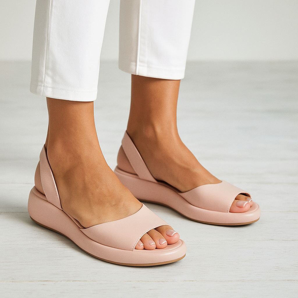 Women's sandals featuring a non-slip sole and cushioned footbed, designed for summer comfort with a lightweight open design. 5