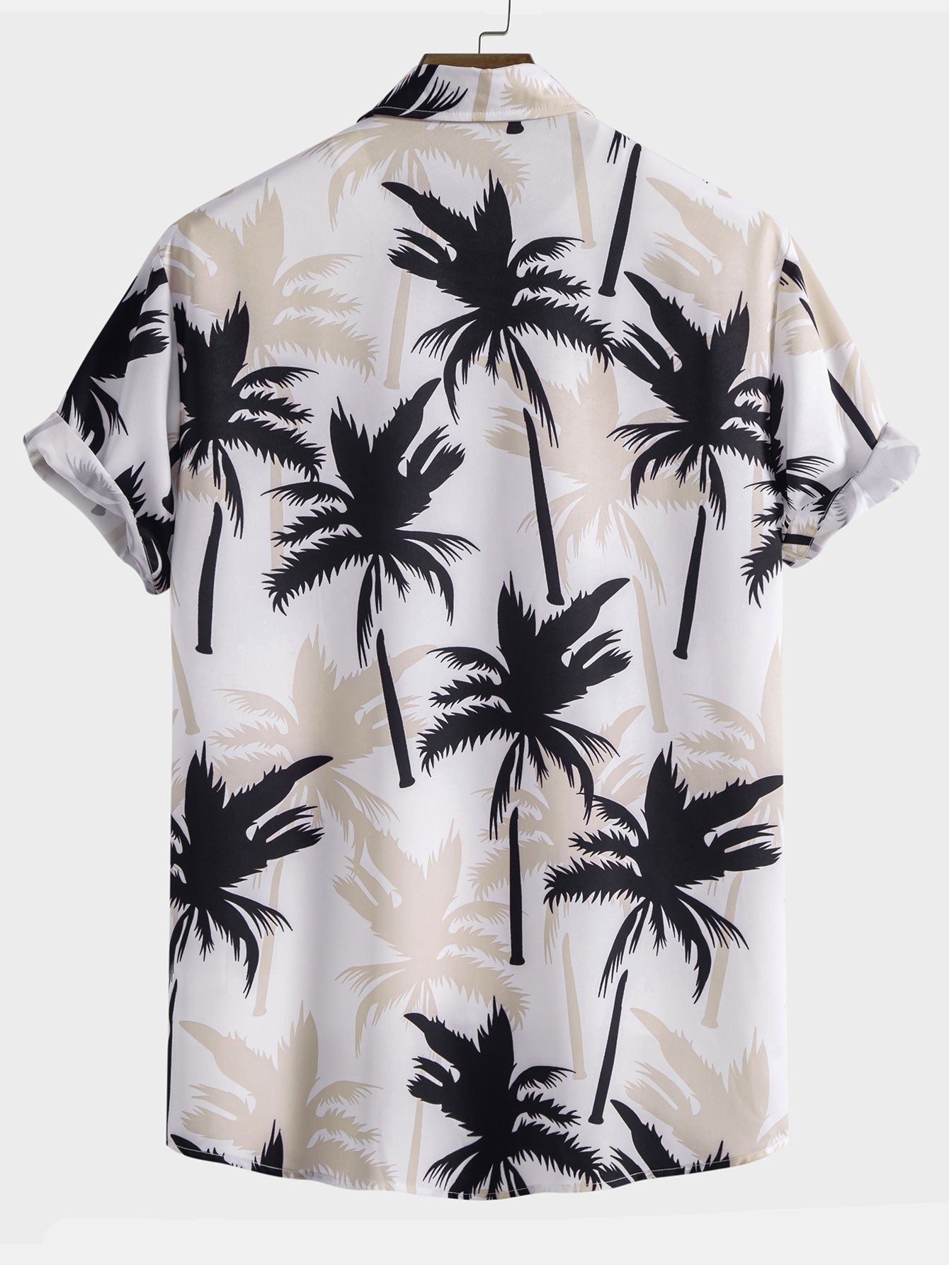 Beachwear Set with Unique Palm Tree Print – Comfortable Regular Fit – 100% Polyester Shirt and 100% Nylon Swim Shorts 5