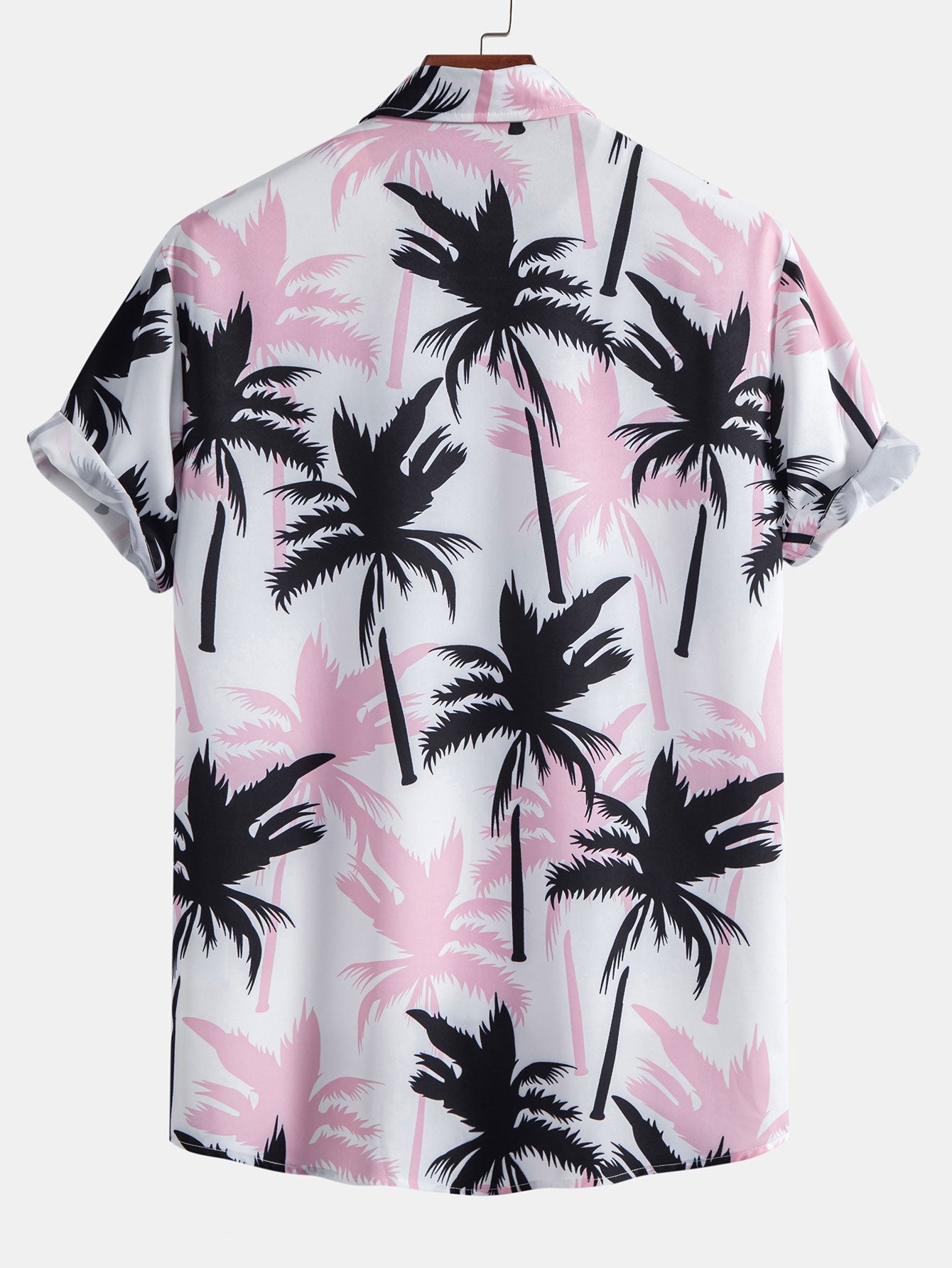 Beachwear Set with Unique Palm Tree Print – Comfortable Regular Fit – 100% Polyester Shirt and 100% Nylon Swim Shorts 7