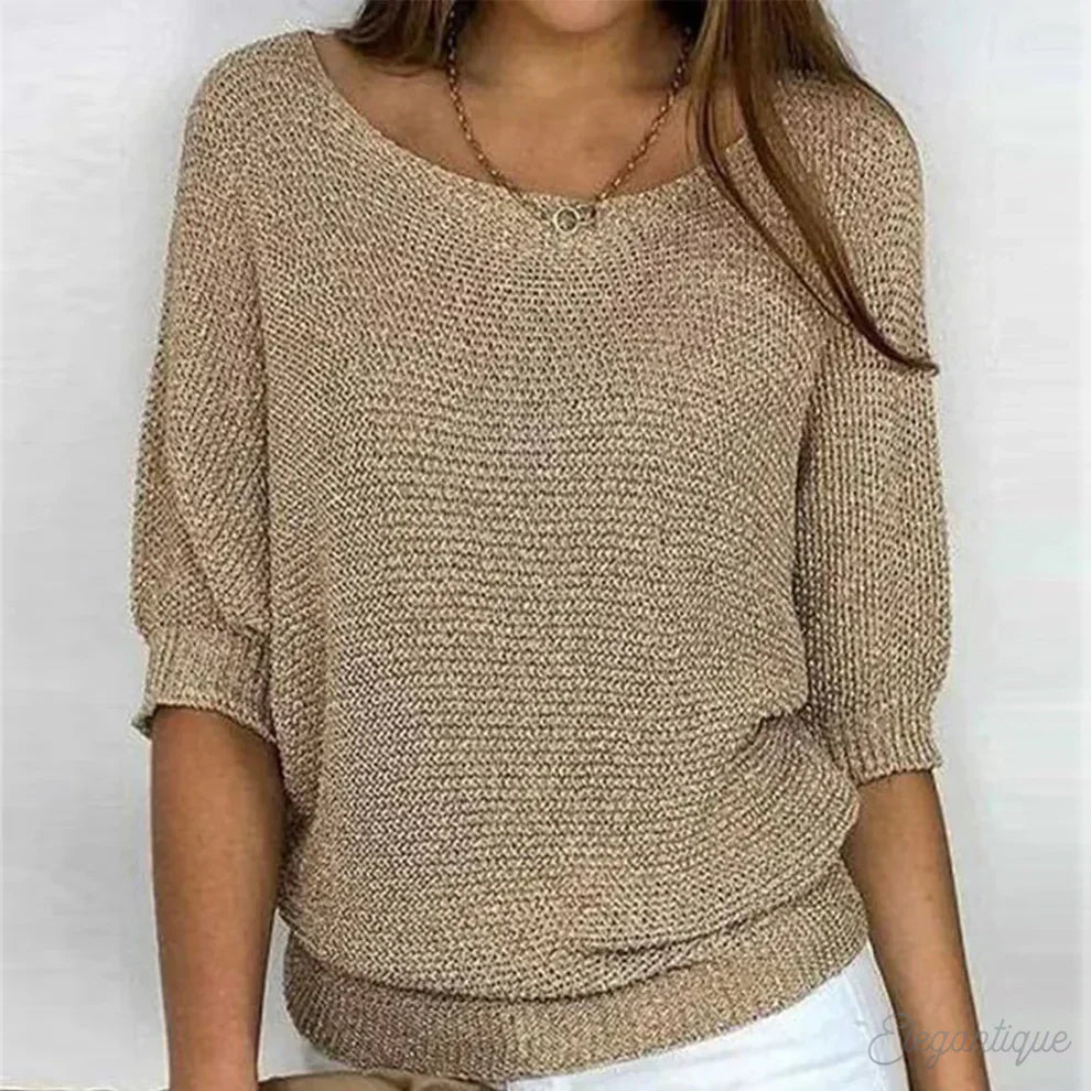 Cable Knit Sweater for Women with Soft Knit Fabric – Elegant Versatile Design for All Seasons 0