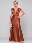 Cap Sleeve Maxi Dress with Wrap Bodice and V Neckline – Elegant White Long Dress for Women 2