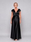 Cap Sleeve Maxi Dress with Wrap Bodice and V Neckline – Elegant White Long Dress for Women 5