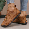 Comfort Support Sneakers with Breathable Leather and Shock Absorption – Easy On/Off Design 3