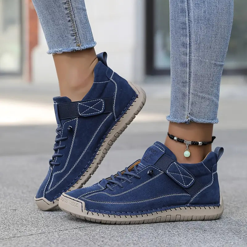 Comfort Support Sneakers with Breathable Leather and Shock Absorption – Easy On/Off Design 7