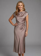 Elegant Strapless Formal Dress with Ruched Bodice and Floor-Length Silhouette – Soft Breathable Fabric 2