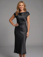 Elegant Strapless Formal Dress with Ruched Bodice and Floor-Length Silhouette – Soft Breathable Fabric 4