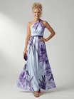 Floral Maxi Dress with Sleeveless Halter Neckline – Lightweight Summer Dress for Wedding Guests 3