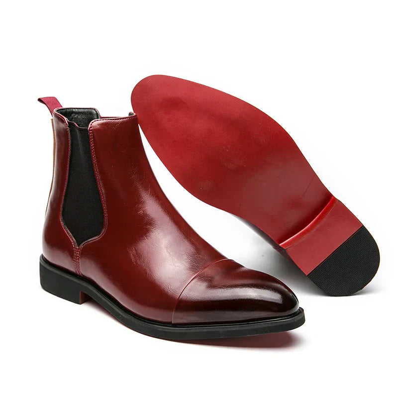 Genuine Leather Chelsea Boots for Men and Women – Timeless Comfort – Black Classic Design 1