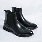 Genuine Leather Chelsea Boots for Men and Women – Timeless Comfort – Black Classic Design 3