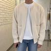 Knitted Men's Cardigan with Zipper