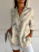 Ladies Floral Blouse with Button Front – Airy Summer Style 4