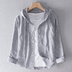 Lightweight Hooded Blouse with Breathable Fabric – Casual Spring Top in Beige, Blue, Grey, White 4