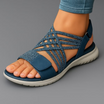 Lightweight orthopedic sandals for women featuring a cushioned footbed, adjustable strap, and breathable open strap design, perfect for comfort and support. 0
