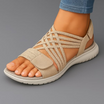 Lightweight orthopedic sandals for women featuring a cushioned footbed, adjustable strap, and breathable open strap design, perfect for comfort and support. 3