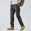 Men cargo trousers with multiple pockets and belt loops