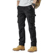 Men cargo trousers with multiple pockets and belt loops
