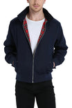 Men’s Bomber Jacket with Inner Pattern Lining