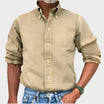 Men's Button-Down Dress Shirt with Comfortable Fit – Classic Style for Office and Casual Wear 0