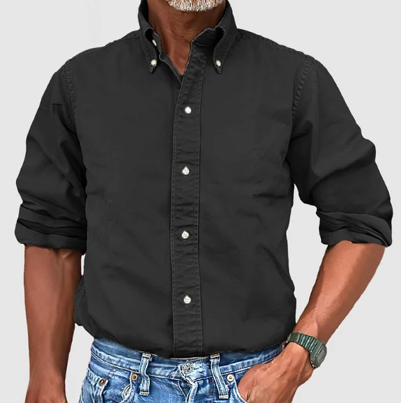 Men's Button-Down Dress Shirt with Comfortable Fit – Classic Style for Office and Casual Wear 2