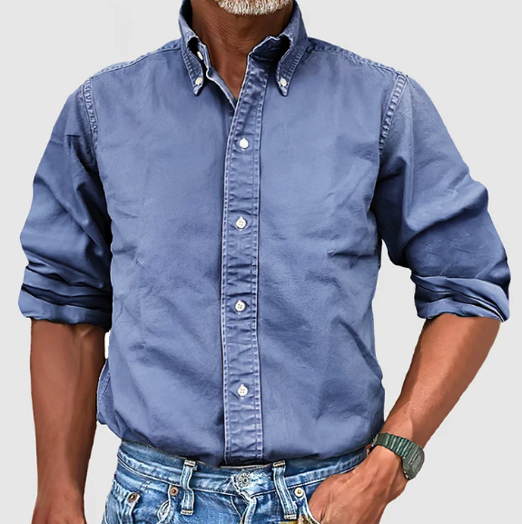 Men's Button-Down Dress Shirt with Comfortable Fit – Classic Style for Office and Casual Wear 3