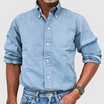 Men's Button-Down Dress Shirt with Comfortable Fit – Classic Style for Office and Casual Wear 5