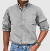 Men's Button-Down Dress Shirt with Comfortable Fit – Classic Style for Office and Casual Wear 7