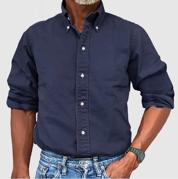 Men's Button-Down Dress Shirt with Comfortable Fit – Classic Style for Office and Casual Wear 8