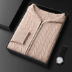 Men's Cable Knit Cardigan with Hood
