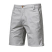 Men’s Chino Shorts with Button Closure and Side Pockets