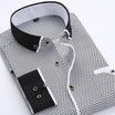 Men’s Contrast Collar Long Sleeve Shirt