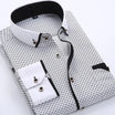 Men’s Contrast Collar Long Sleeve Shirt