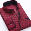 Men’s Contrast Collar Long Sleeve Shirt