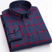 Men’s Cotton Checked Shirt with Long Sleeves