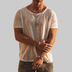 Men's Cotton T-Shirt with Crew Neck and Short Sleeves – Comfortable Straight Fit for Casual Wear 0