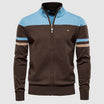 Men’s Cotton Zip Cardigan with Stand Collar