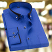 Men's Dress Shirt with Timeless Design and Comfortable Fit – Classic Long-Sleeve Cotton Blend Shirt 4