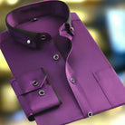 Men's Dress Shirt with Timeless Design and Comfortable Fit – Classic Long-Sleeve Cotton Blend Shirt 6