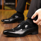 Men's Dress Shoes with Sleek Formal Design - Black Leather Comfort and Durability 5