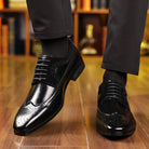Men's Dress Shoes with Sleek Formal Design - Black Leather Comfort and Durability 6