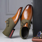 Men's Dress Shoes with Suede Detailing – Elegant Black Leather Formal Shoes 2