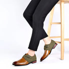 Men's Dress Shoes with Suede Detailing – Elegant Black Leather Formal Shoes 4