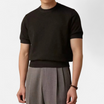 Men's Fine-Knit Short Sleeve Jumper